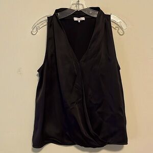 Sleeveless V Shirt Silk Shell